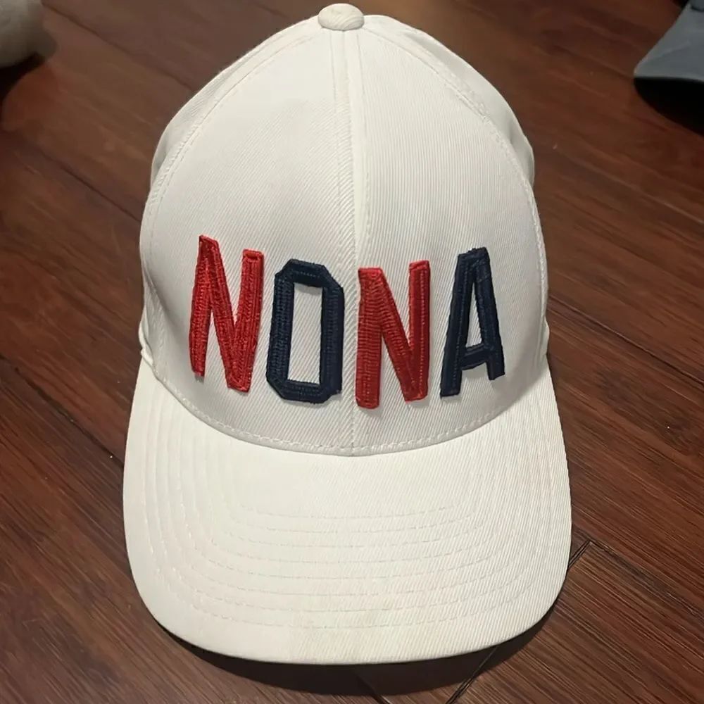 NONA - Red White & Blue Hat - Like New - White Snap Back